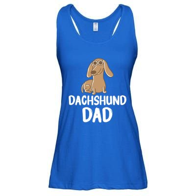 Dachshund Dad Wiener Dog Funny Dog Lover Fathers Day Gift Ladies Essential Flowy Tank