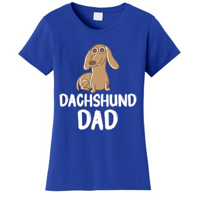 Dachshund Dad Wiener Dog Funny Dog Lover Fathers Day Gift Women's T-Shirt