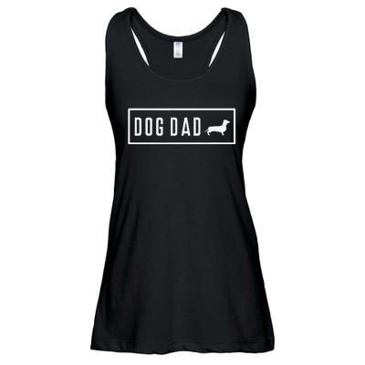 Dachshund Doxie Weiner Sausage Dog Dad Puppy Pet Funny Ladies Essential Flowy Tank