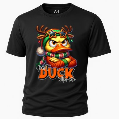 Dont Duck With Me Funny Sarcastic Grumpy Duck Christmas Performance Shirt
