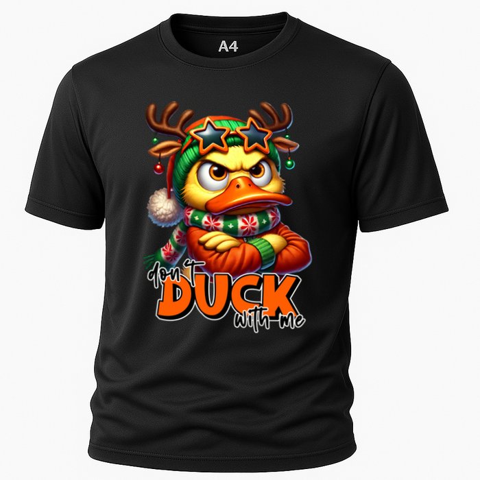 Dont Duck With Me Funny Sarcastic Grumpy Duck Christmas Performance Shirt