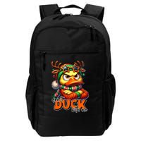 Dont Duck With Me Funny Sarcastic Grumpy Duck Christmas Backpack