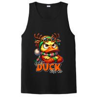 Dont Duck With Me Funny Sarcastic Grumpy Duck Christmas PosiCharge Competitor Tank