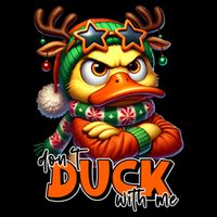 Dont Duck With Me Funny Sarcastic Grumpy Duck Christmas Wool Snapback Cap