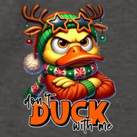 Dont Duck With Me Funny Sarcastic Grumpy Duck Christmas Vector Backpack