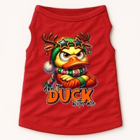 Dont Duck With Me Funny Sarcastic Grumpy Duck Christmas Doggie Tank