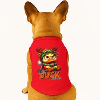 Dont Duck With Me Funny Sarcastic Grumpy Duck Christmas Doggie Tank