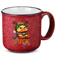 Dont Duck With Me Funny Sarcastic Grumpy Duck Christmas 15oz Campfire Ceramic Mug