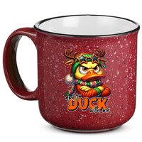 Dont Duck With Me Funny Sarcastic Grumpy Duck Christmas 15oz Campfire Ceramic Mug
