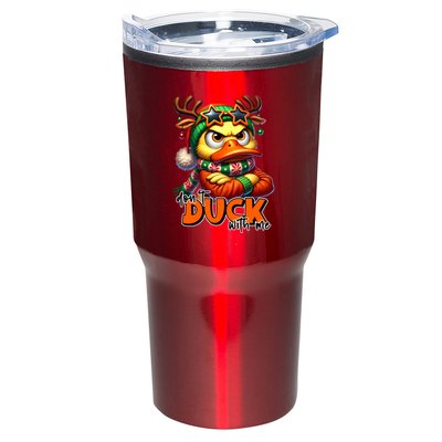 Dont Duck With Me Funny Sarcastic Grumpy Duck Christmas Tumbler