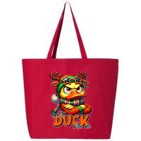 Dont Duck With Me Funny Sarcastic Grumpy Duck Christmas 25L Jumbo Tote