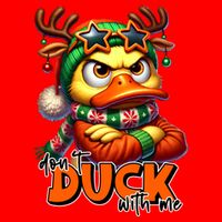 Dont Duck With Me Funny Sarcastic Grumpy Duck Christmas Tank Top