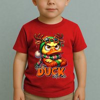 Dont Duck With Me Funny Sarcastic Grumpy Duck Christmas Toddler T-Shirt