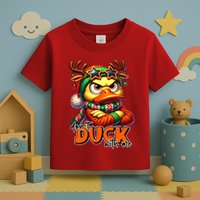 Dont Duck With Me Funny Sarcastic Grumpy Duck Christmas Toddler T-Shirt