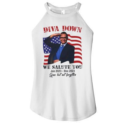 Diva Down We Salute You George Santos Women’s Perfect Tri Rocker Tank