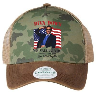 Diva Down We Salute You George Santos Legacy Tie Dye Trucker Hat