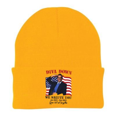 Diva Down We Salute You George Santos Knit Cap Winter Beanie