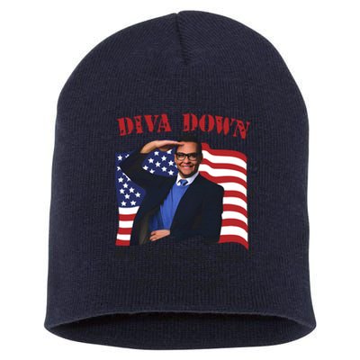 Diva Down We Salute You George Santos Short Acrylic Beanie