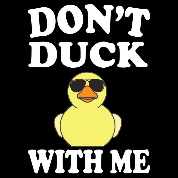 Don't Duck With Me Funny Rubber Duck Ducks Gift Flexfit Unipanel Trucker Cap