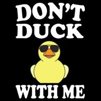 Don't Duck With Me Funny Rubber Duck Ducks Gift Mesh Reversible Basketball Jersey Tank