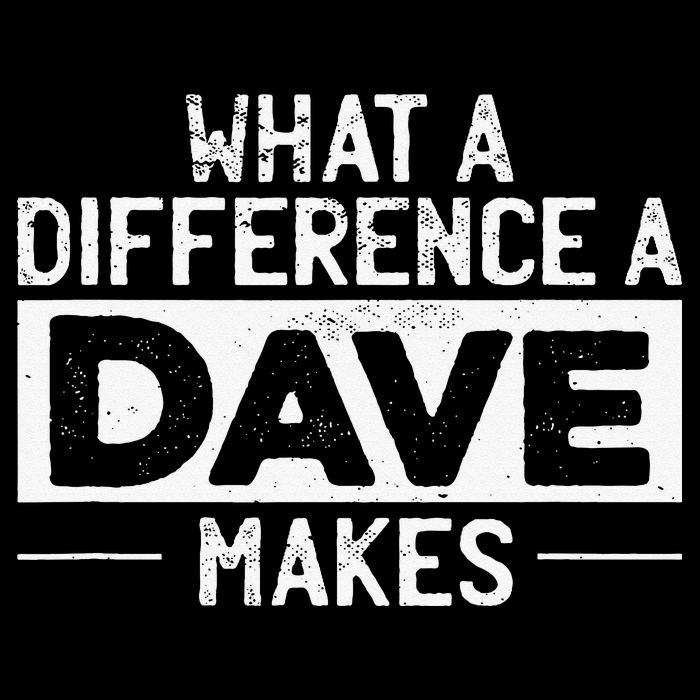 David Dave What A Difference A Dave Makes Flat Bill Trucker Hat