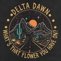 Delta Dawn WhatS That Flower You Have On Western Road 7 Panel Mesh Trucker Snapback Hat
