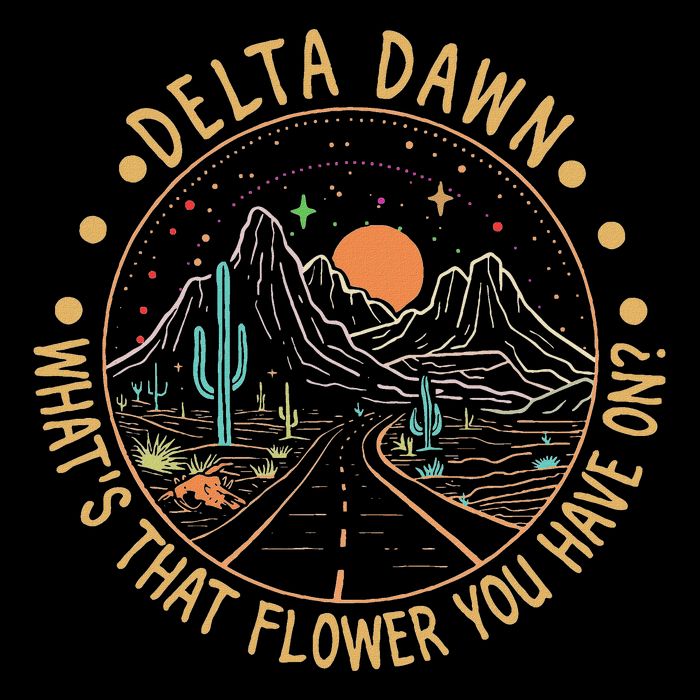 Delta Dawn WhatS That Flower You Have On Western Road 16 in Basic Backpack