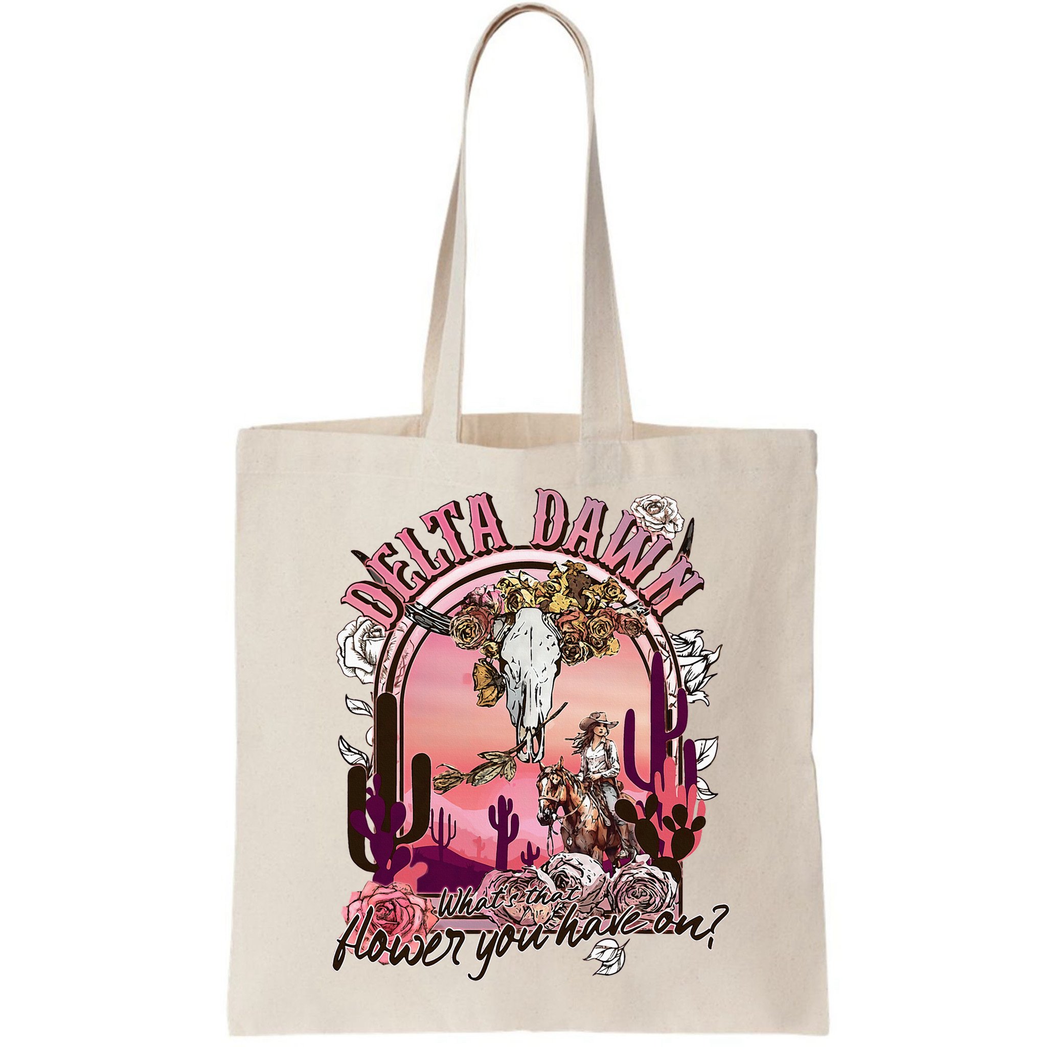 Delta Dawn WhatS That Flower You Have On Western Country Bag