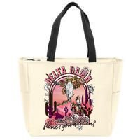 Delta Dawn WhatS That Flower You Have On Western Country Zip Tote Bag