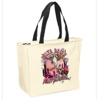 Delta Dawn WhatS That Flower You Have On Western Country Zip Tote Bag