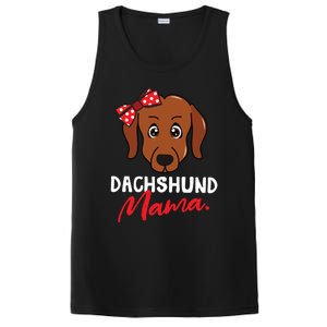 Dachshund Doxie Weenie Mom Mama Dog Lover Gift Meaningful Gift PosiCharge Competitor Tank