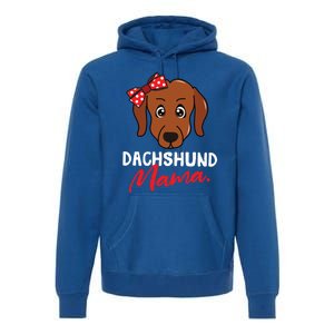 Dachshund Doxie Weenie Mom Mama Dog Lover Gift Meaningful Gift Premium Hoodie