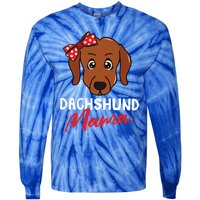 Dachshund Doxie Weenie Mom Mama Dog Lover Gift Meaningful Gift Tie-Dye Long Sleeve Shirt