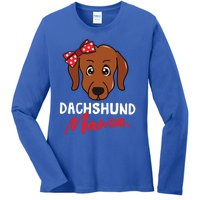 Dachshund Doxie Weenie Mom Mama Dog Lover Gift Meaningful Gift Ladies Long Sleeve Shirt