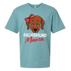 Dachshund Doxie Weenie Mom Mama Dog Lover Gift Meaningful Gift Sueded Cloud Jersey T-Shirt