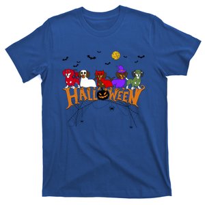 Dachshund Dog Witch Mummy Pumpkin Halloween Spooky Season Funny Gift T-Shirt