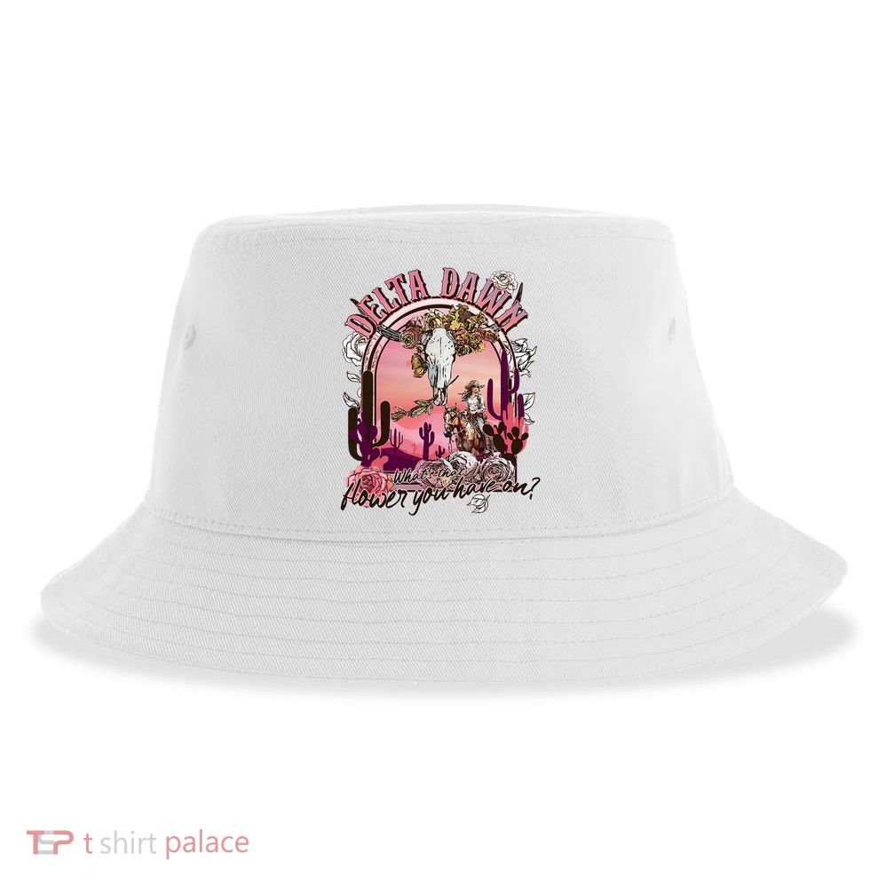 Delta Dawn WhatS That Flower You Have On Western Country Sustainable Bucket Hat