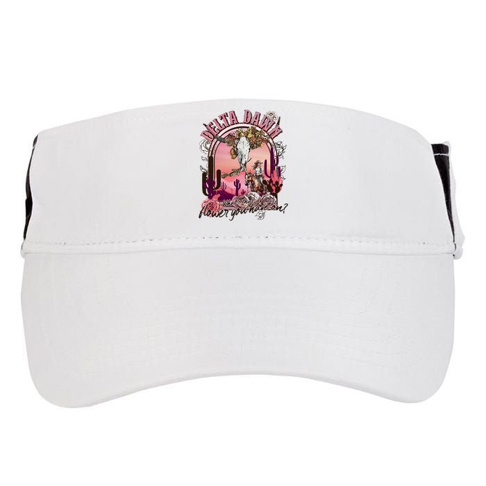Delta Dawn WhatS That Flower You Have On Western Country Adult Drive Performance Visor