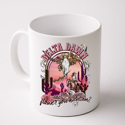 Delta Dawn WhatS That Flower You Have On Western Country Mug