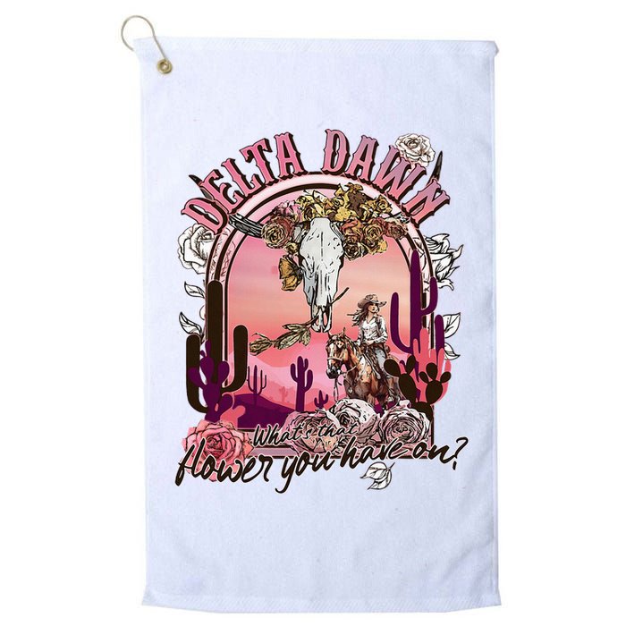 Delta Dawn WhatS That Flower You Have On Western Country Golf Towel