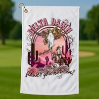 Delta Dawn WhatS That Flower You Have On Western Country Golf Towel