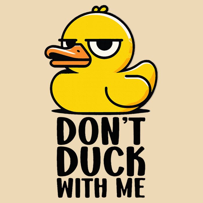 Dont Duck With Me Funny Gift Duck Zip Tote Bag