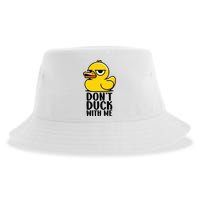 Dont Duck With Me Funny Gift Duck Sustainable Bucket Hat