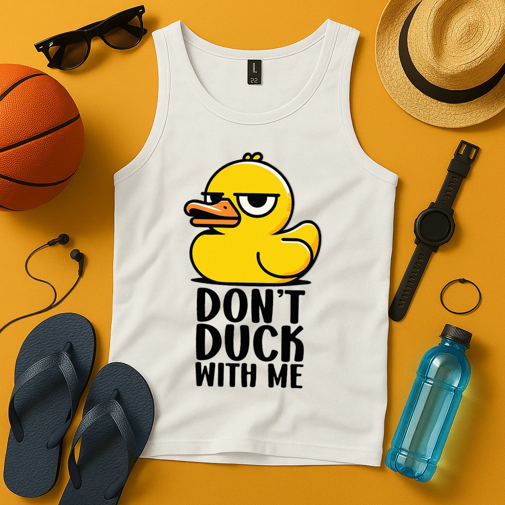 Dont Duck With Me Funny Gift Duck Tank Top