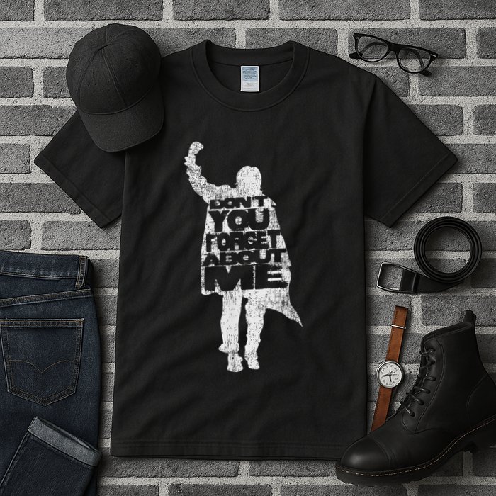 Designer Dont You Forget About Me 80s Movie Tall T-Shirt