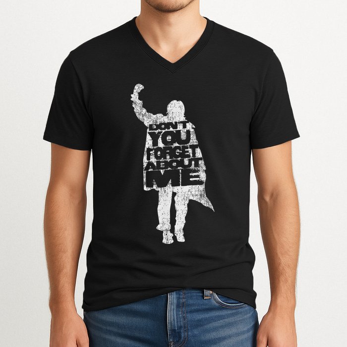 Designer Dont You Forget About Me 80s Movie V-Neck T-Shirt
