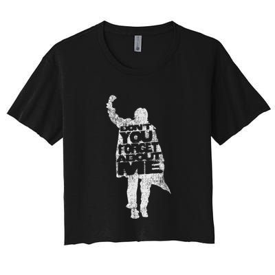 Designer Dont You Forget About Me 80s Movie Crop Top