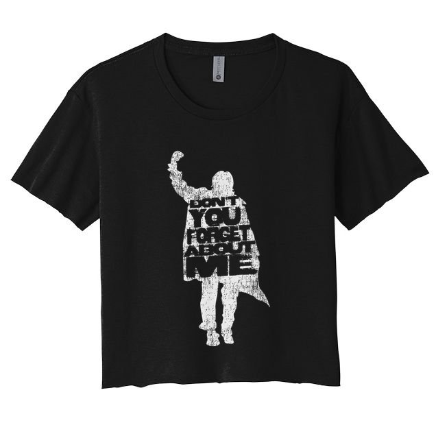 Designer Dont You Forget About Me 80s Movie Crop Top
