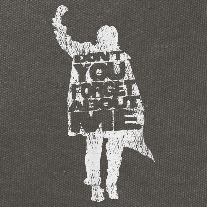 Designer Dont You Forget About Me 80s Movie Cotton Canvas Backpack