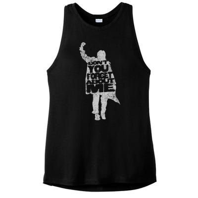 Designer DonT You Forget About Me 80S Movie Ladies PosiCharge Tri-Blend Wicking Tank